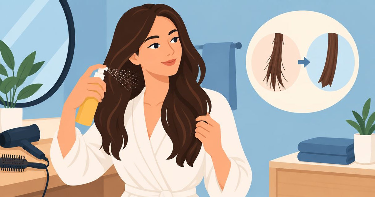Does a heat protectant spray actually prevent split ends?