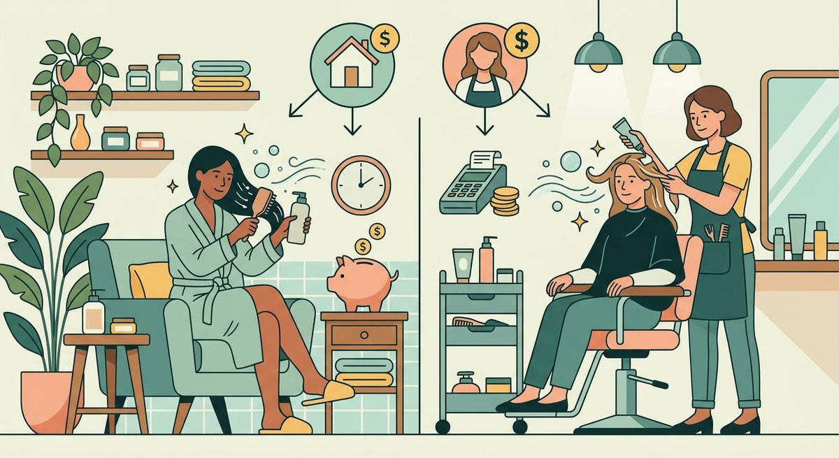 How much does a bond-repair treatment cost at home vs in a salon?