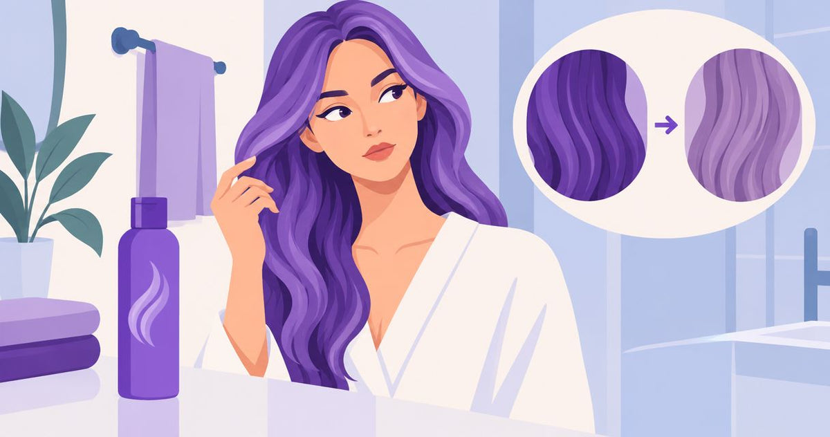 Does purple shampoo damage colored hair over time?