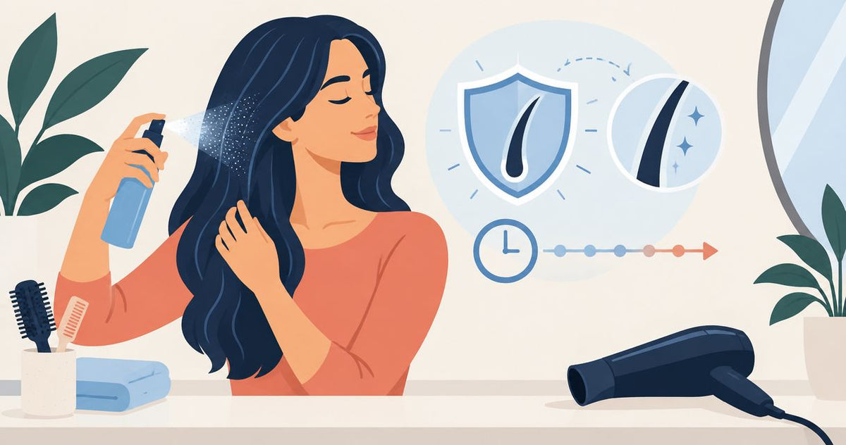 How long does a heat protectant spray actually protect hair?
