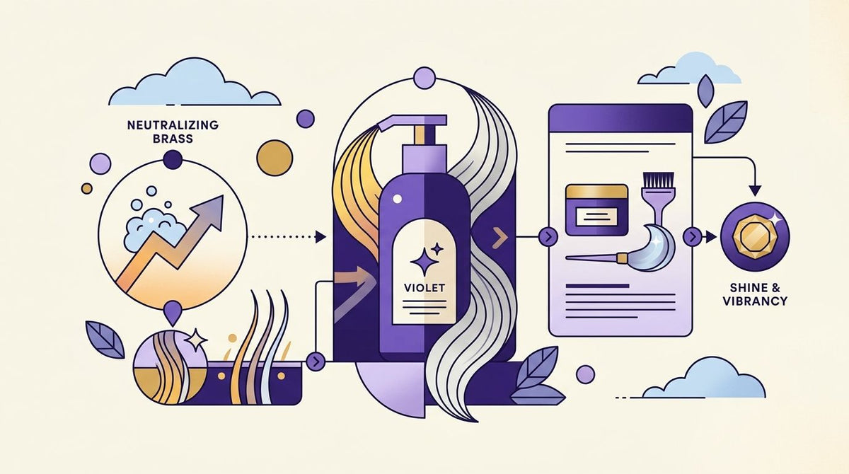 How to connect purple shampoo to your color-care routine