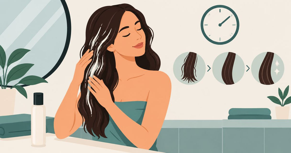 How long does K18 leave-in mask stay in your hair?