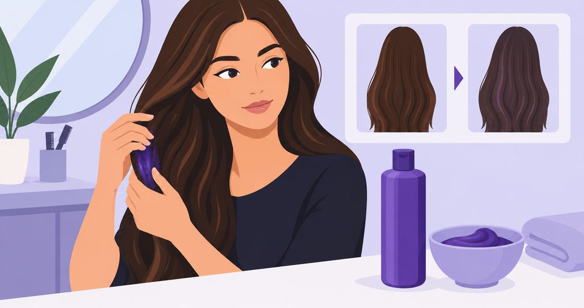 Can you use purple shampoo on brunette hair?