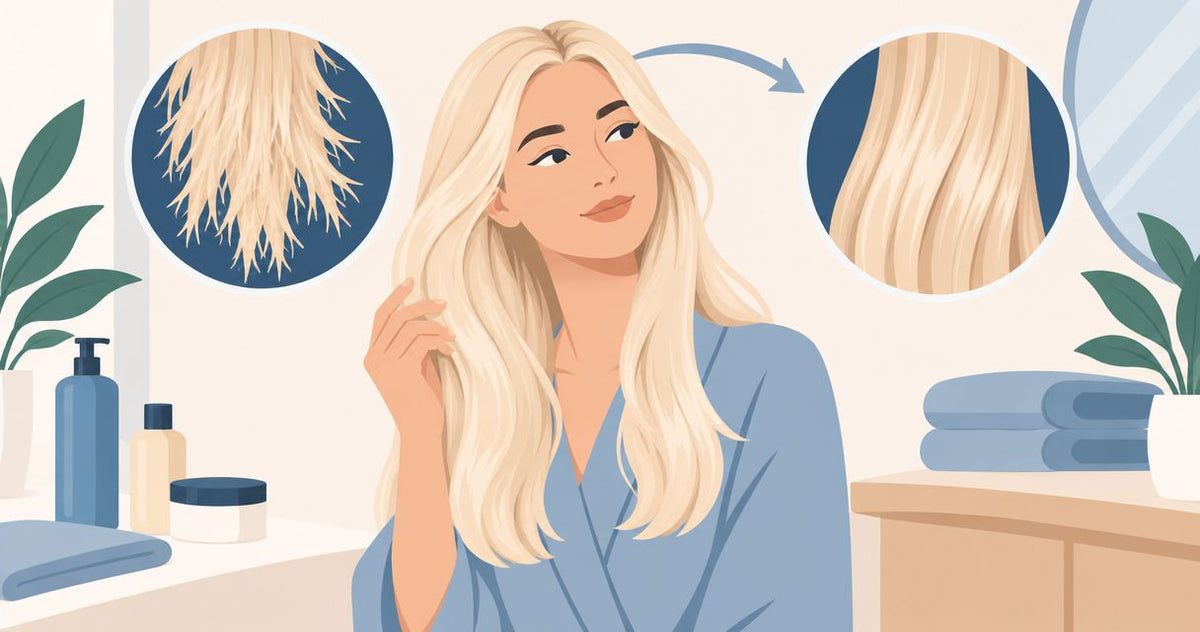 How long does it take for bleach-damaged hair to recover?