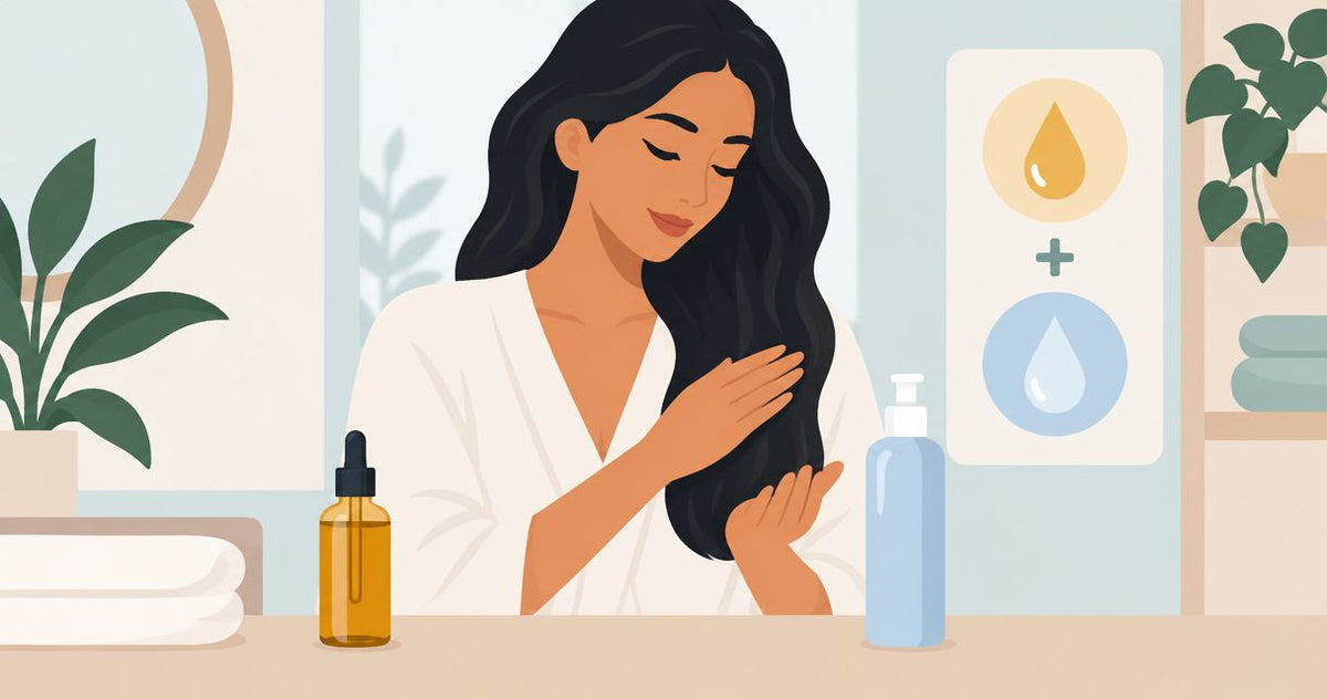 How to layer hair oil with leave-in conditioner without weighing hair down