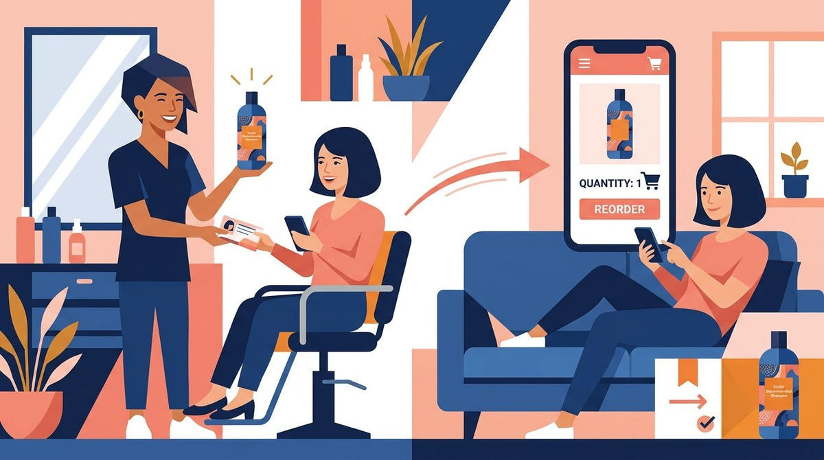 How to turn a stylist's recommendation into an online reorder