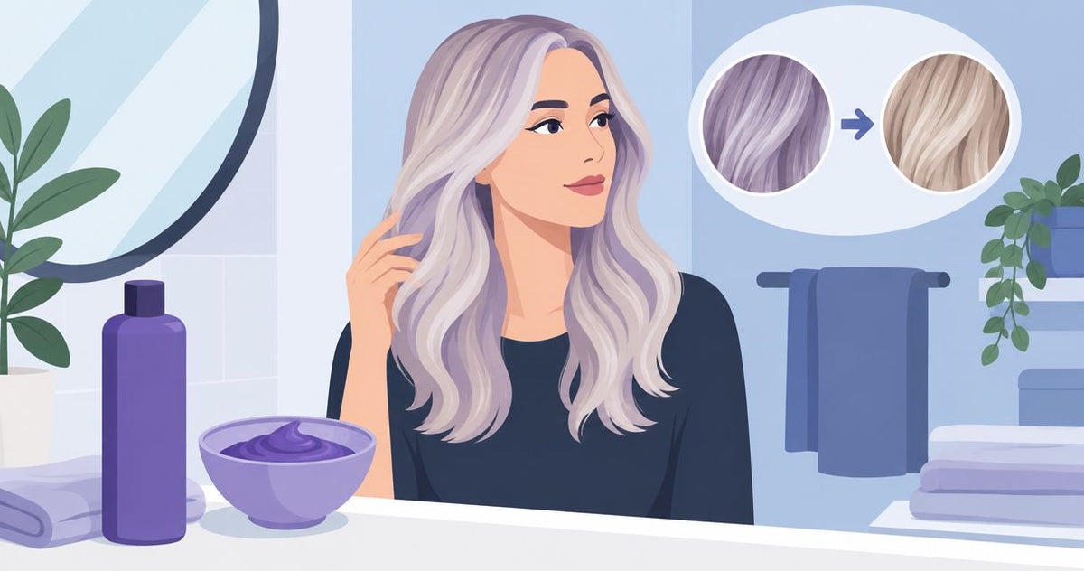 How to fix over-toned hair from purple shampoo