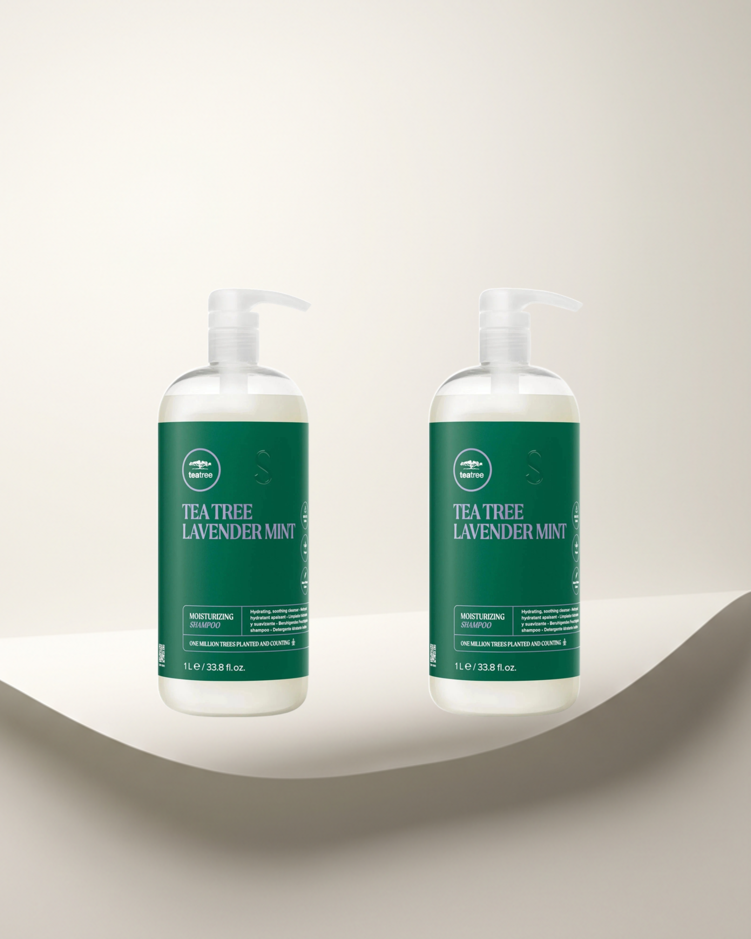 Paul Mitchell Tea Tree Lavender Mint Moisturizing Shampoo Set – 2× 1000 ml