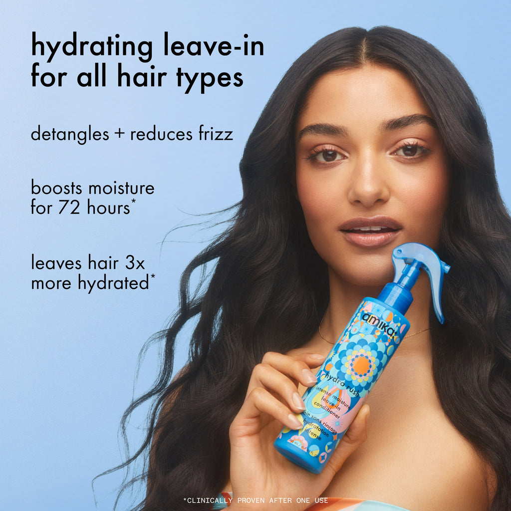 amika hydro rush intense moisture leave-in conditioner – amika Haarpflege