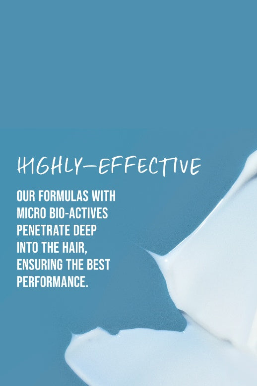 KMS Moistrepair Revival Creme, cremige Textur auf blauem Grund