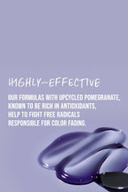 KMS Colorvitality Blonde Shampoo, violette Textur auf Fliederton