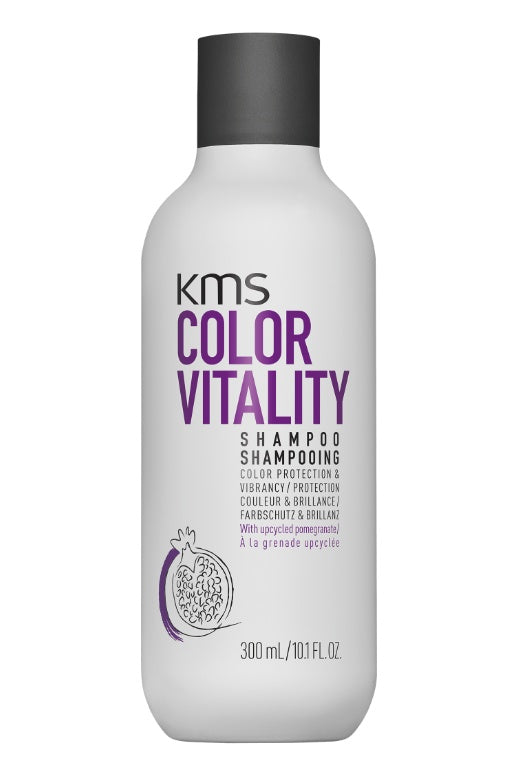 KMS Colorvitality Shampoo 300 ml, Flasche Vorderseite auf weißem Hintergrund