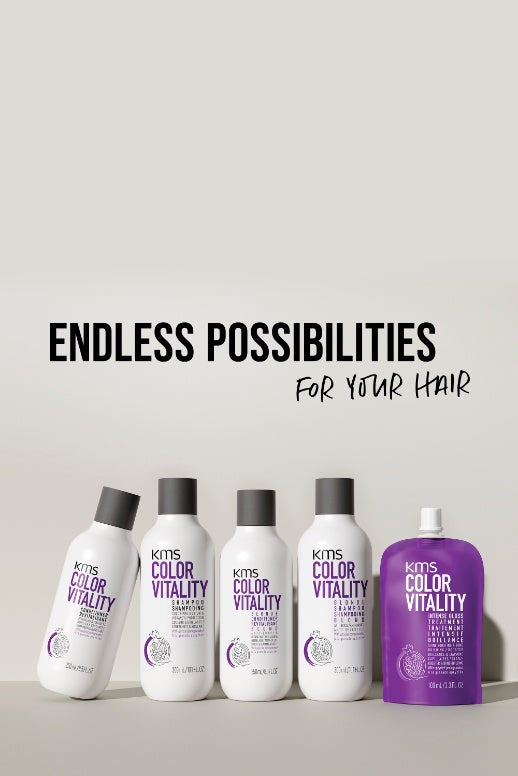 KMS Colorvitality Pflegelinie, alle Produkte nebeneinander