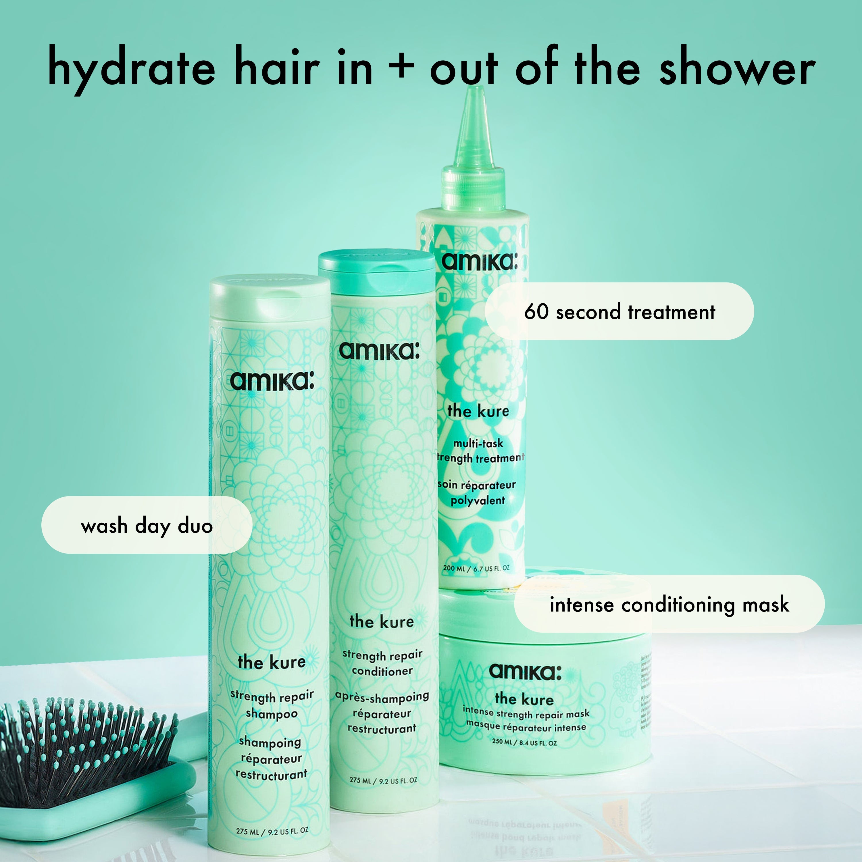 amika the kure strength repair shampoo – amika Haarpflege