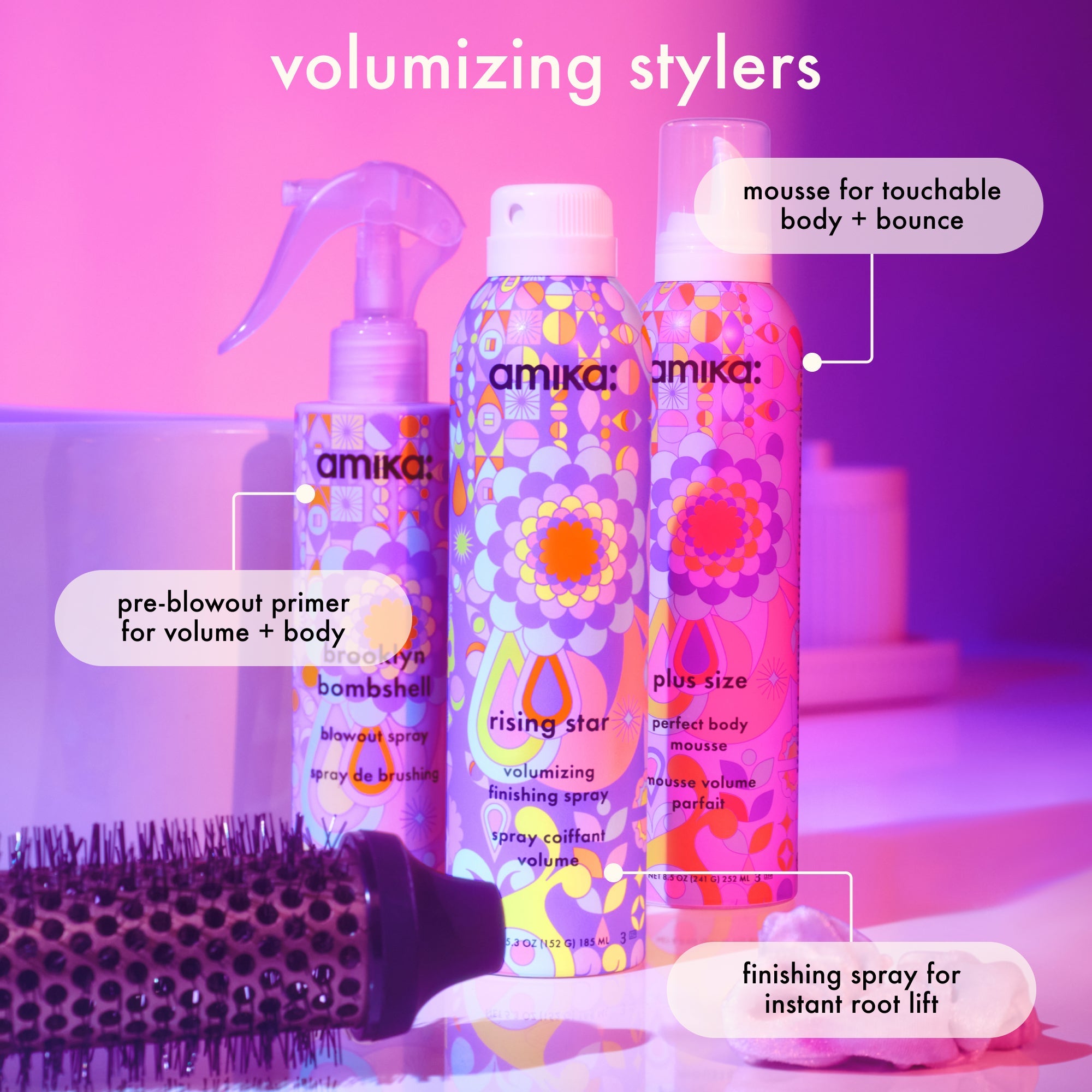 amika rising star volumizing finishing spray – amika Haarpflege