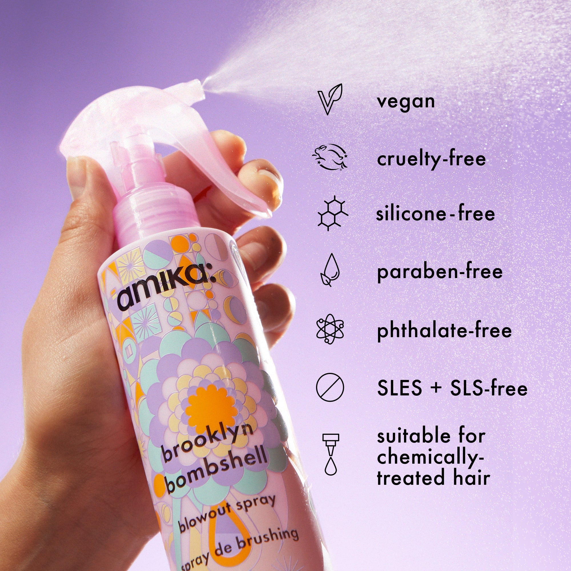 amika brooklyn bombshell blowout spray – amika Haarpflege
