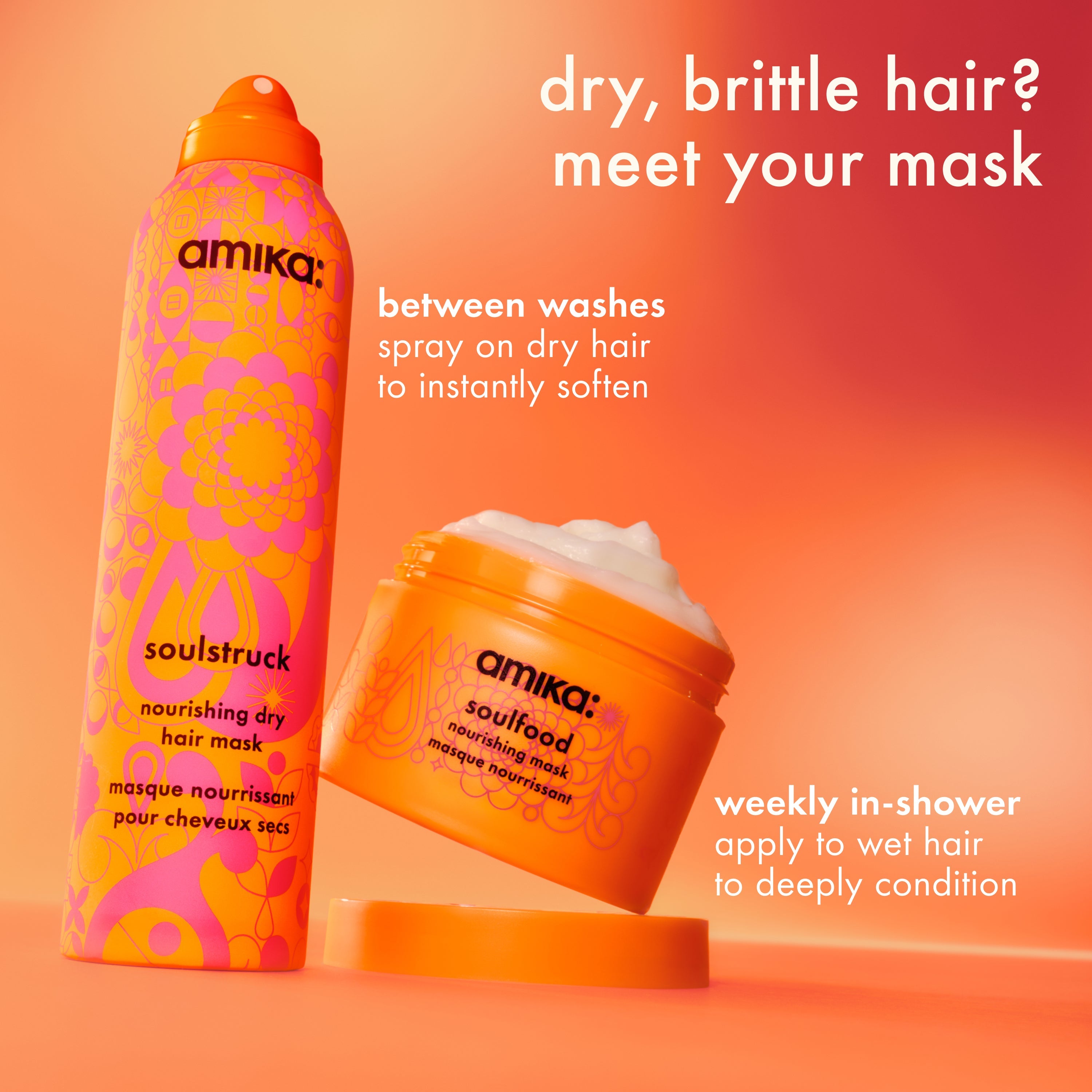 amika soulstruck nourishing dry hair mask – amika Haarpflege