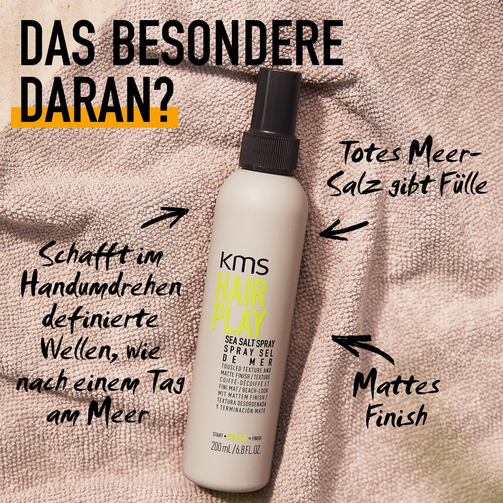 KMS HairPlay Sea Salt Spray – Rückseite