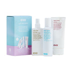 evo Cue the Curls Lockenpflege Set mit Geschenkbox, Salty Dog, Whip It Good und Liquid Rollers