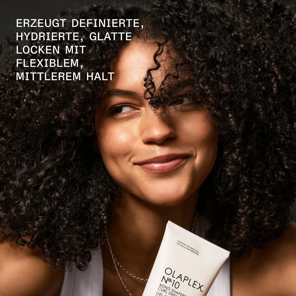 Olaplex No.10 Curl Defining Gel – Vorteile im Überblick (Herstellergrafik)