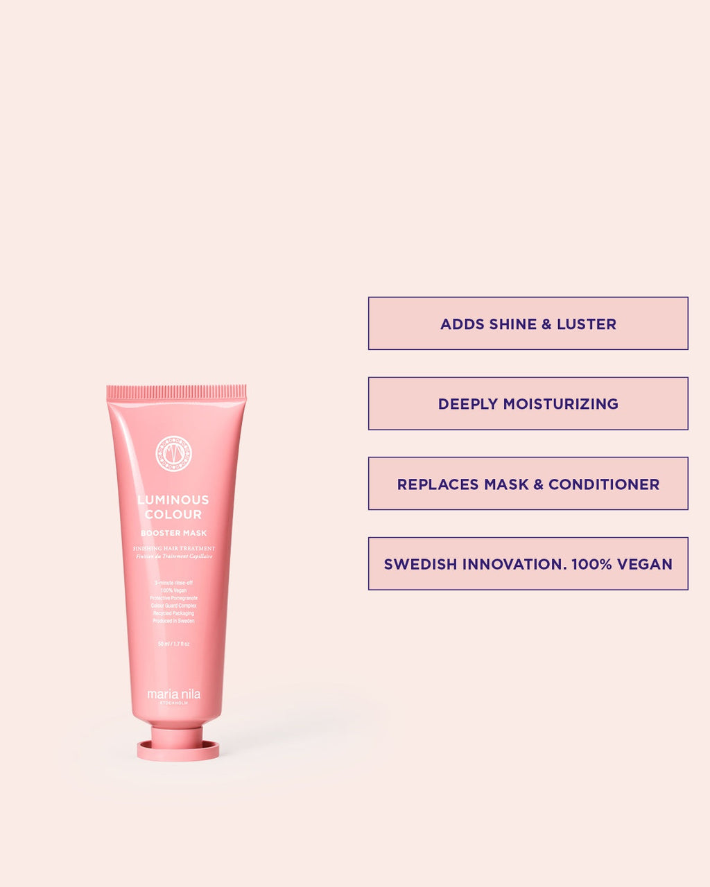 Maria Nila Luminous Colour Booster Masque 50ml – Vorteile