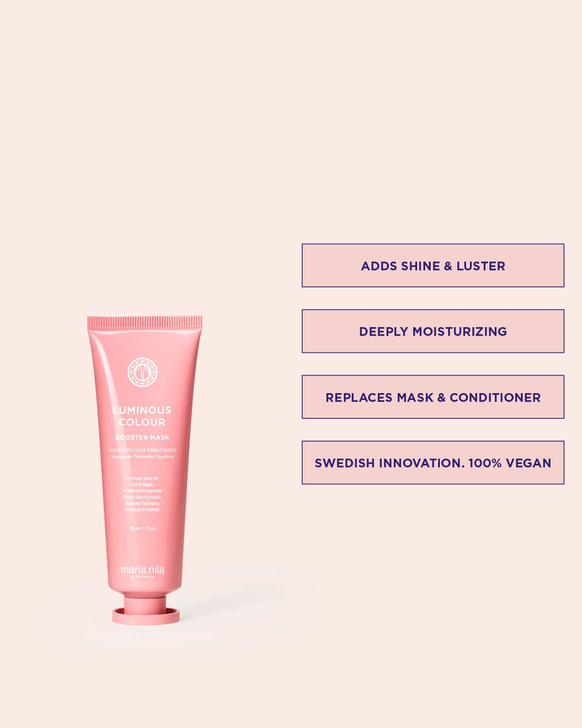 Maria Nila Luminous Colour Booster Masque 50ml – Vorteile
