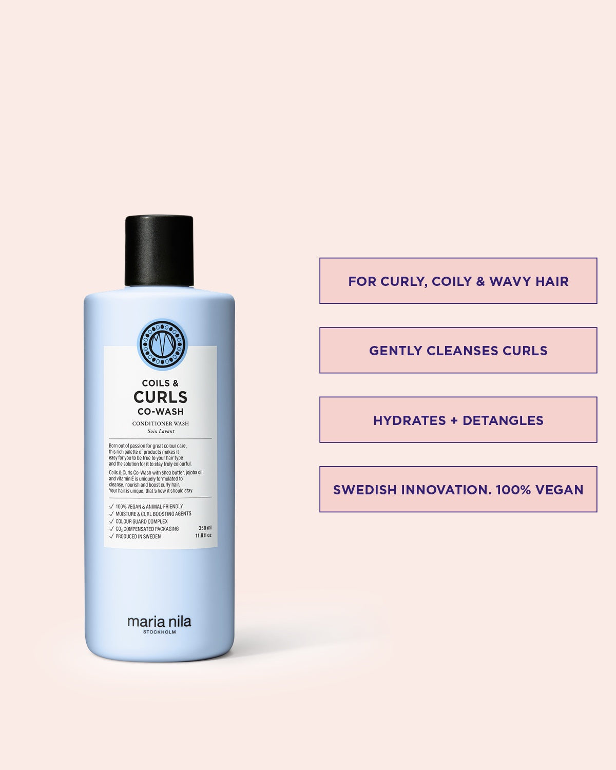 Maria Nila Coils & Curls Co-Wash – Vorteile