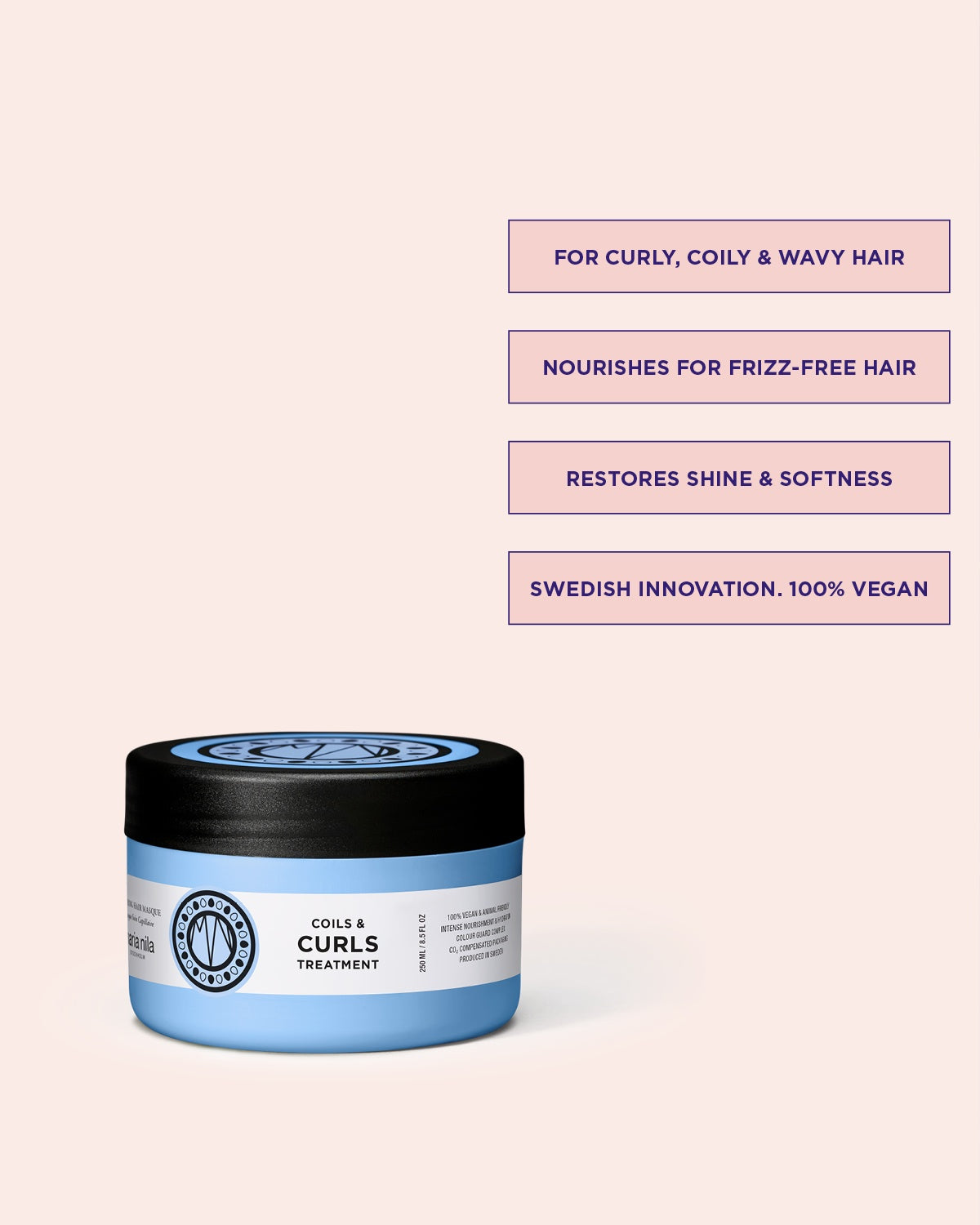 Maria Nila Coils & Curls Finishing Treatment Masque 250ml – Vorteile