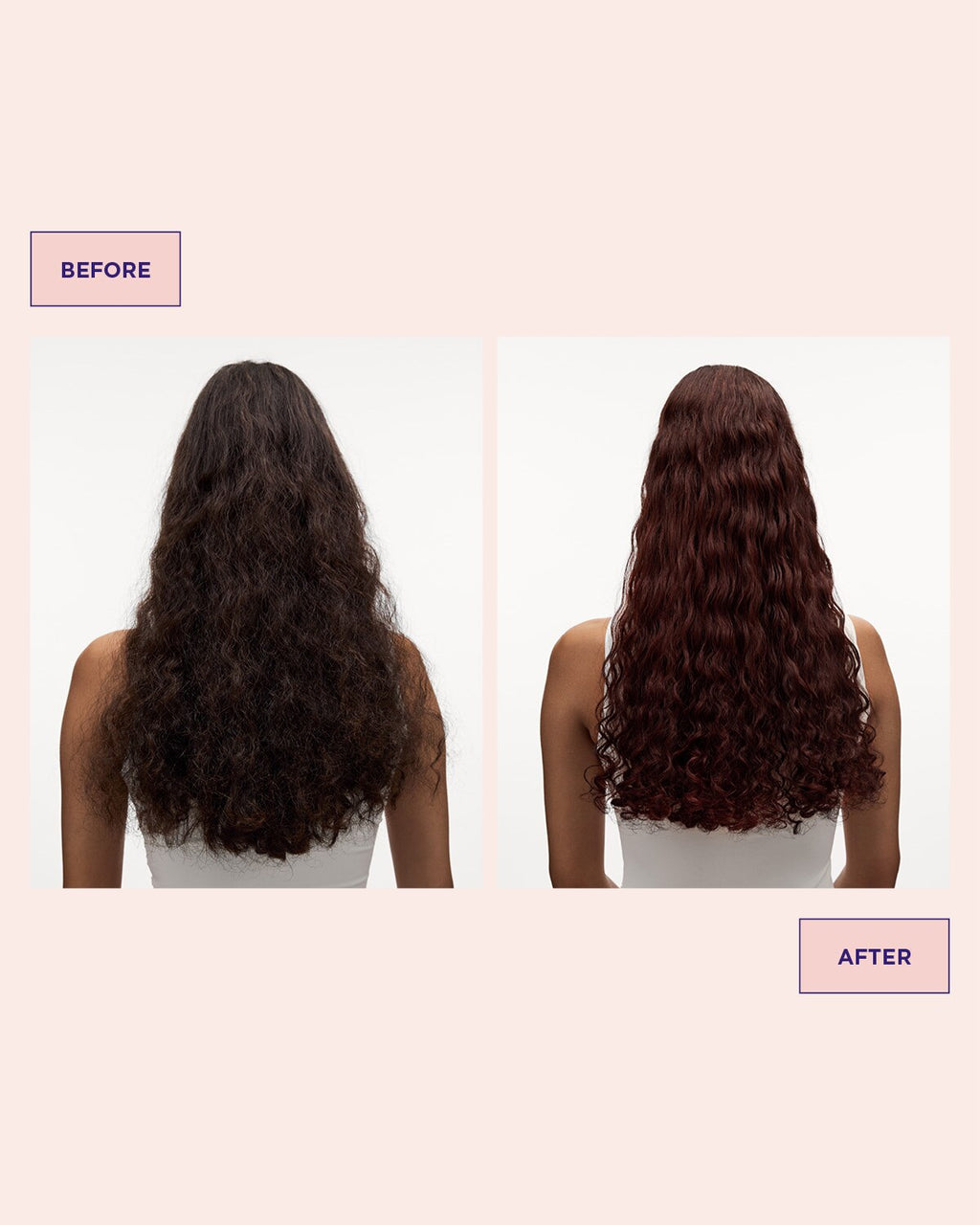 Maria Nila Colour Refresh Autumn Red 6.60 – Vorher-Nachher