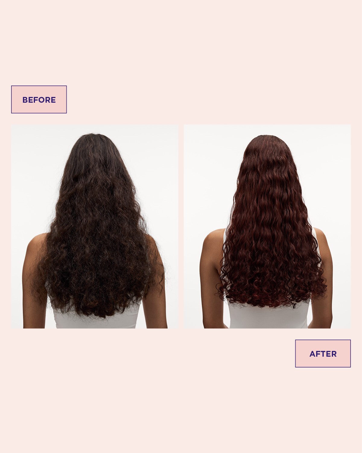 Maria Nila Colour Refresh Autumn Red 6.60 – Vorher-Nachher