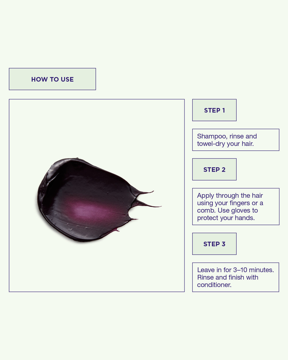 Maria Nila Colour Refresh Vivid Violet 0.22 – Anwendung