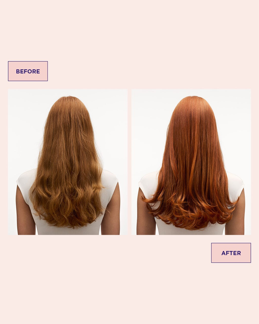 Maria Nila Colour Refresh Bright Copper 7.4 – Vorher-Nachher