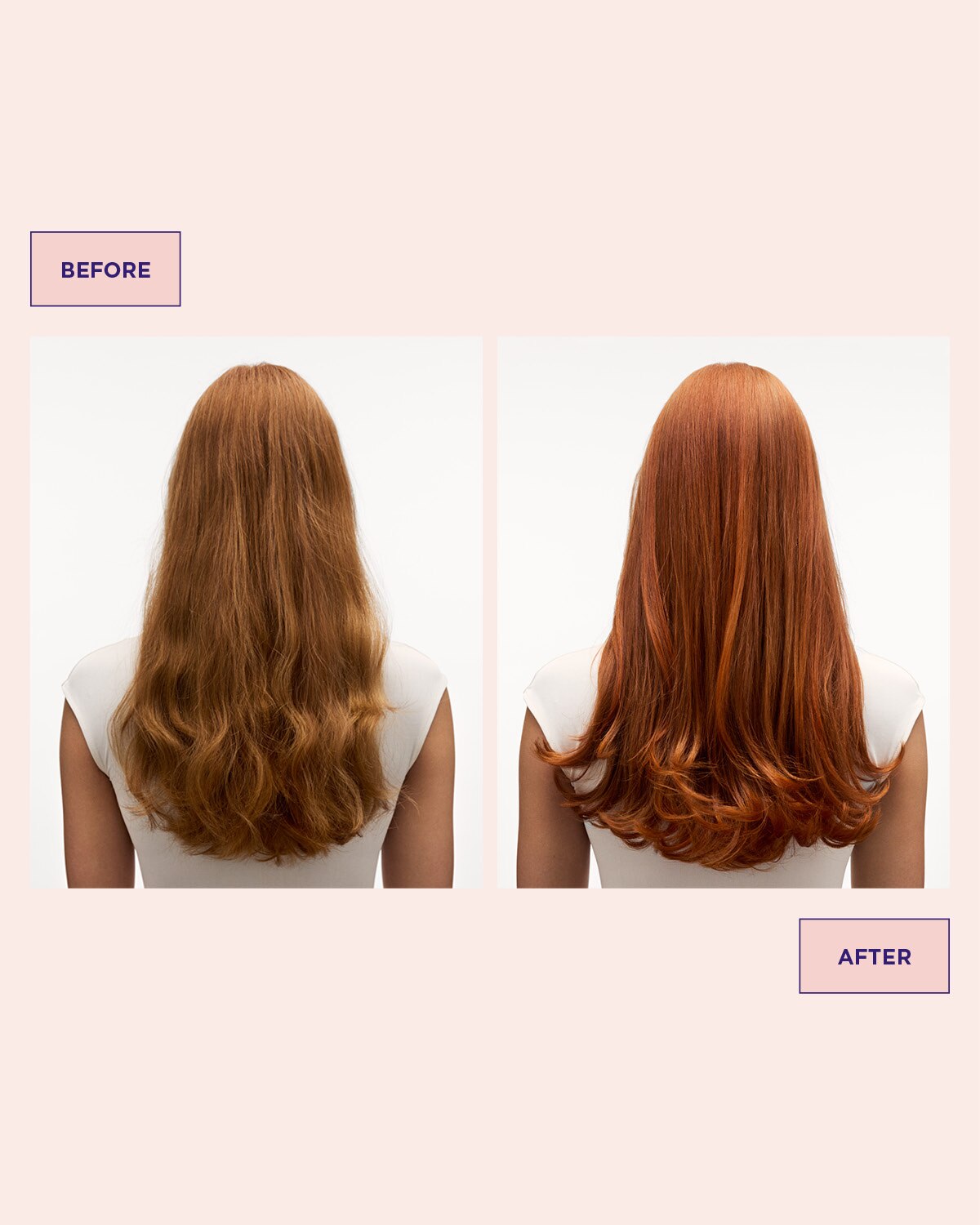 Maria Nila Colour Refresh Bright Copper 7.4 – Vorher-Nachher