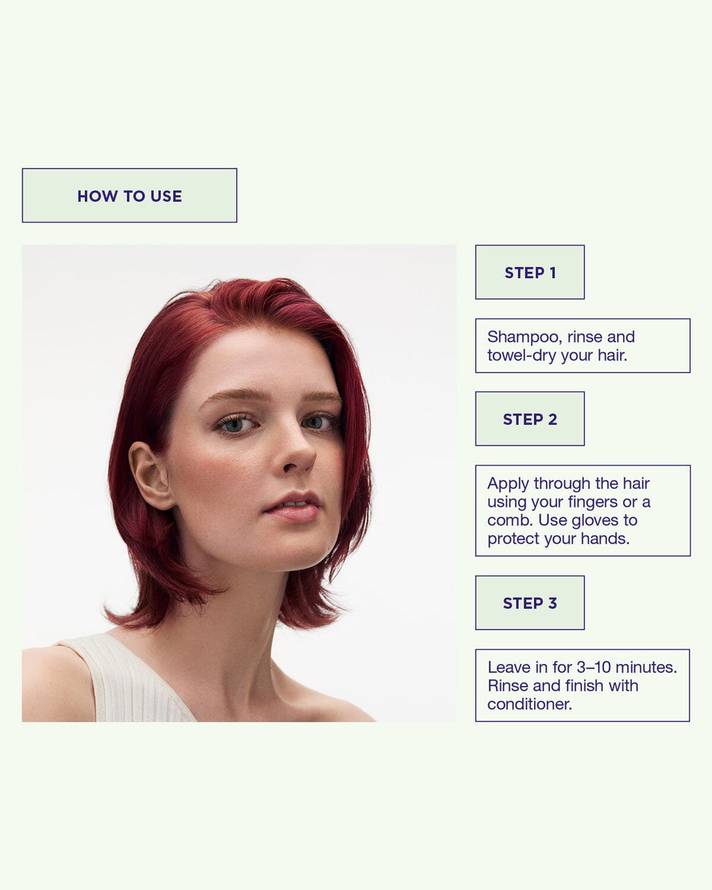 Maria Nila Colour Refresh Bright Red 0.66 – Anwendung