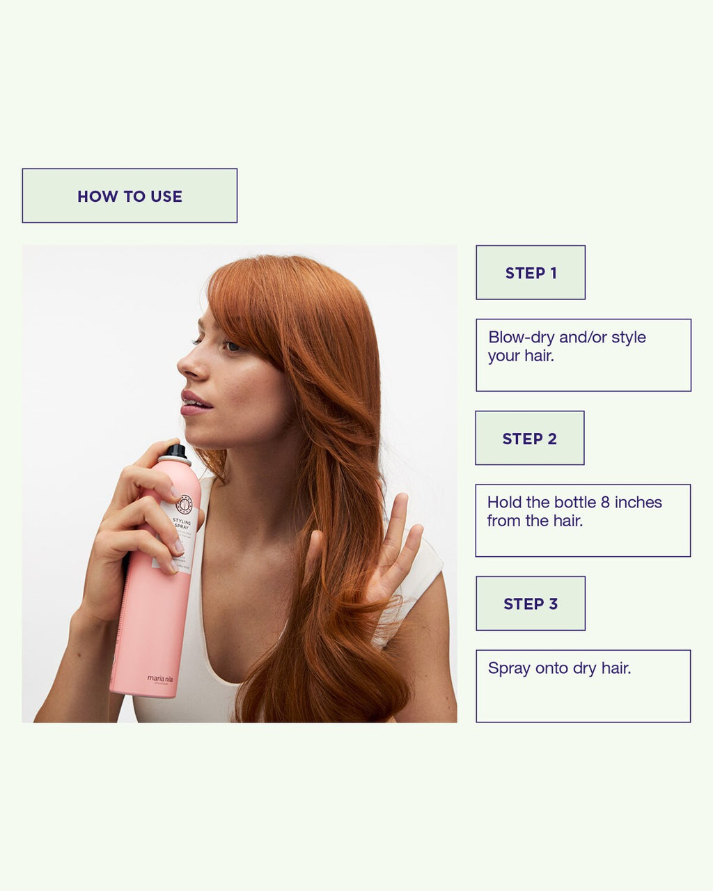 Maria Nila Styling Spray – Anwendung