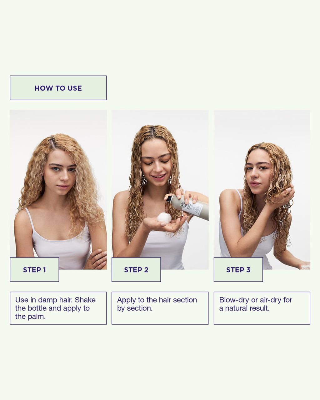 Maria Nila Styling Mousse – Anwendung