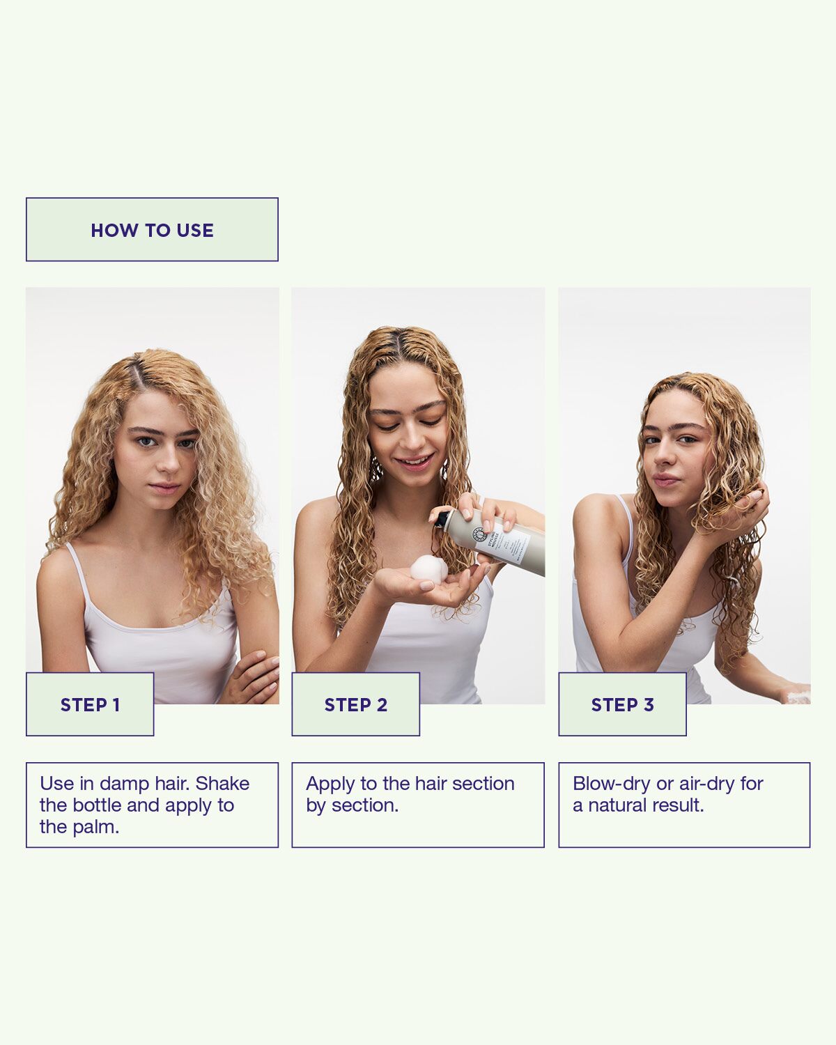 Maria Nila Styling Mousse – Anwendung