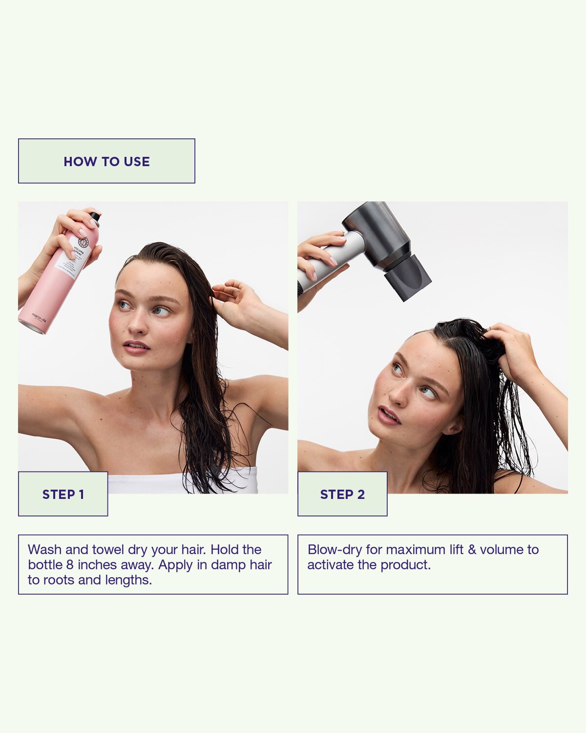 Maria Nila Volume Spray – Anwendung