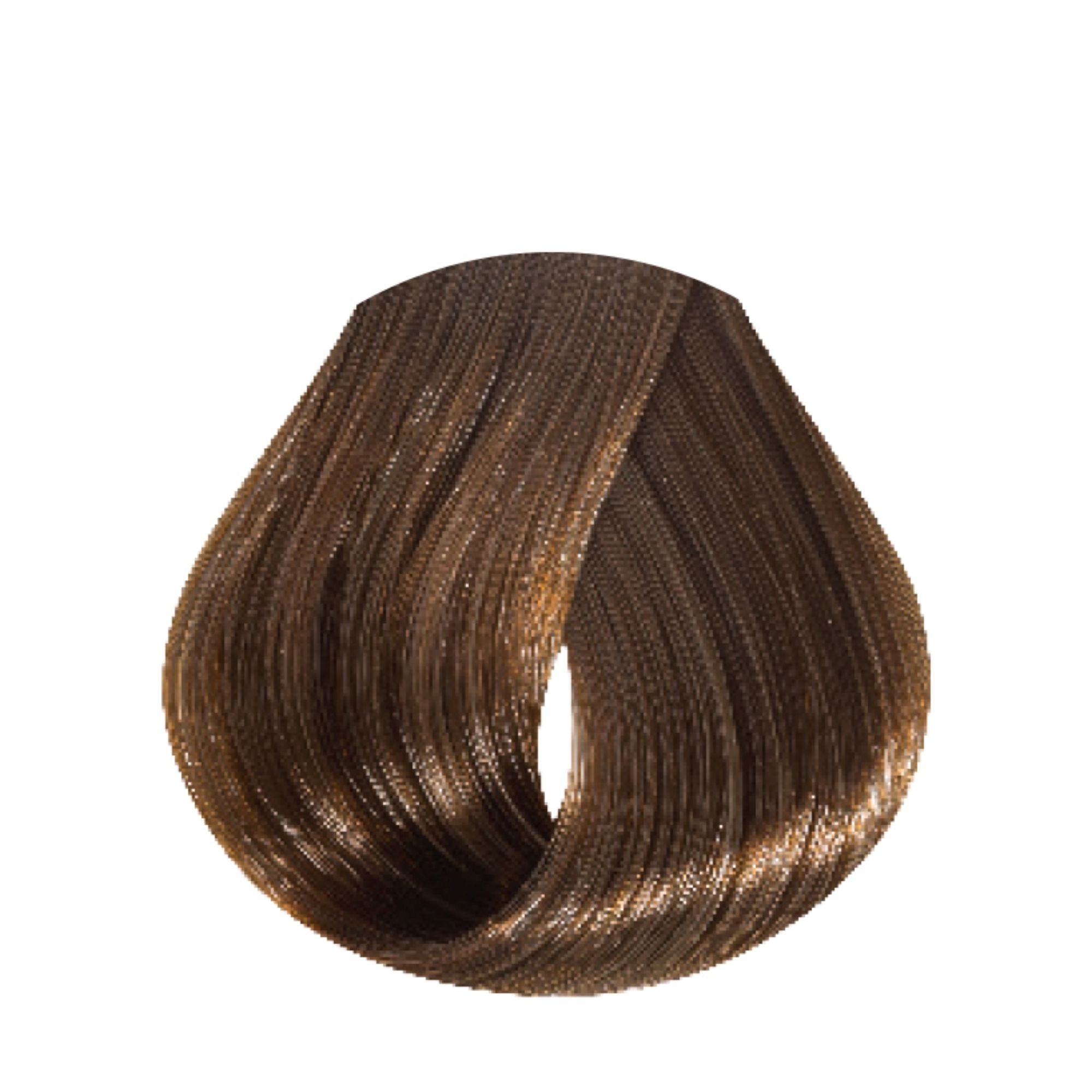 Evo Hue.Verse Permanent Colour 7.03 – Farbergebnis auf Haarsträhne
