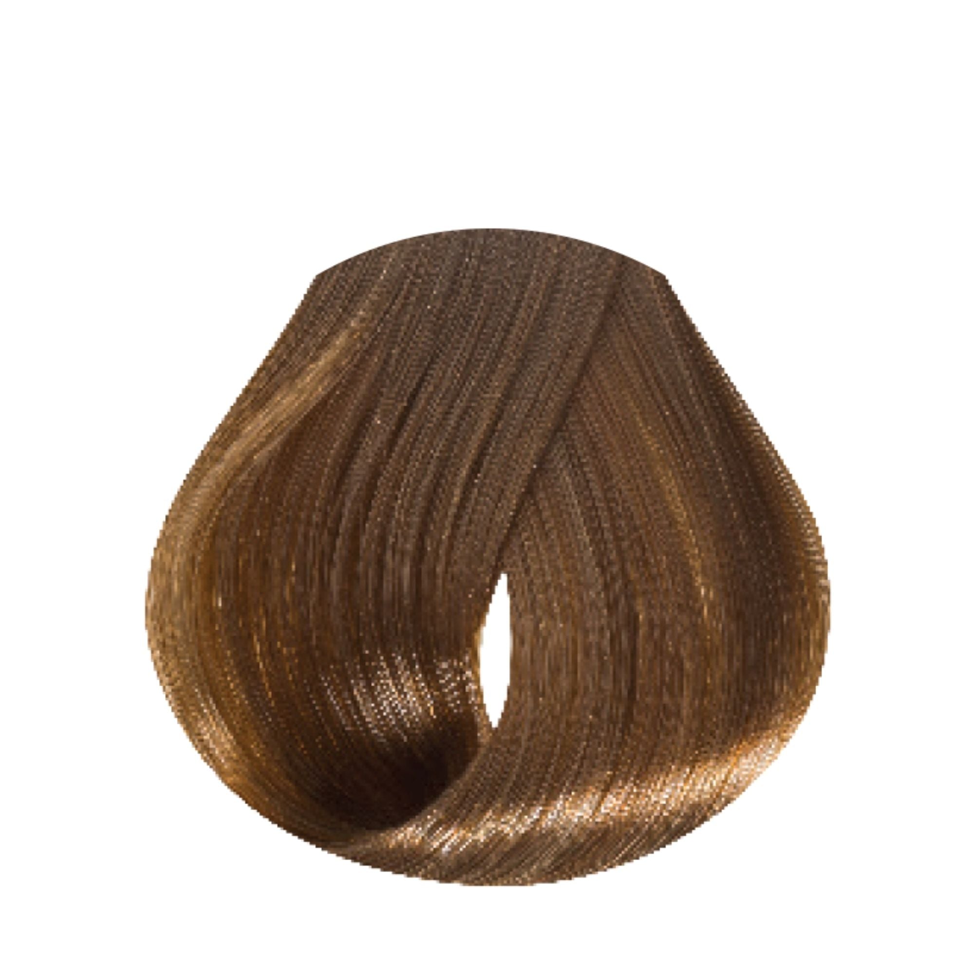 Evo Hue.Verse Permanent Colour 8.03 – Farbergebnis auf Haarsträhne