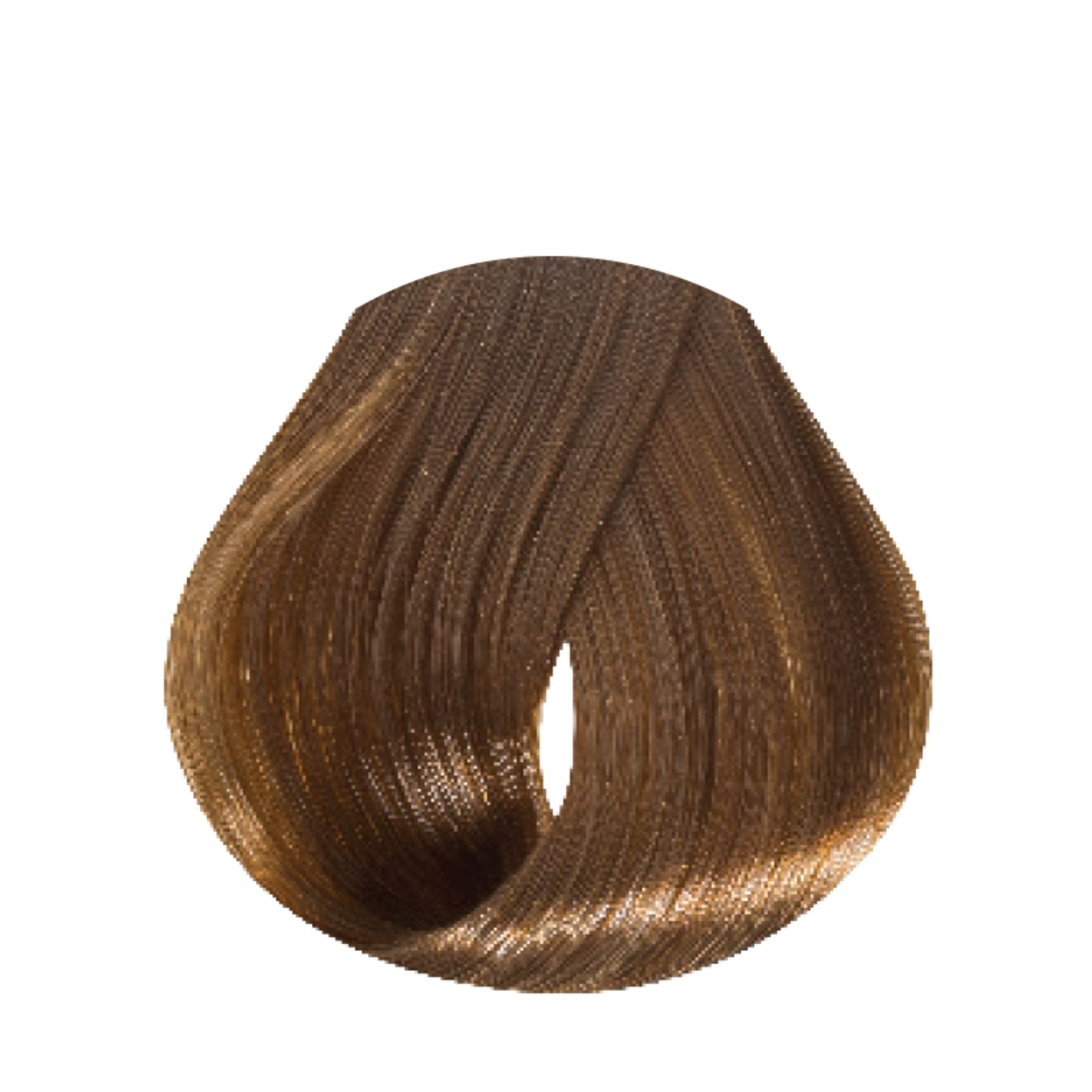 Evo Hue.Verse Permanent Colour 7.3 – Farbergebnis auf Haarsträhne