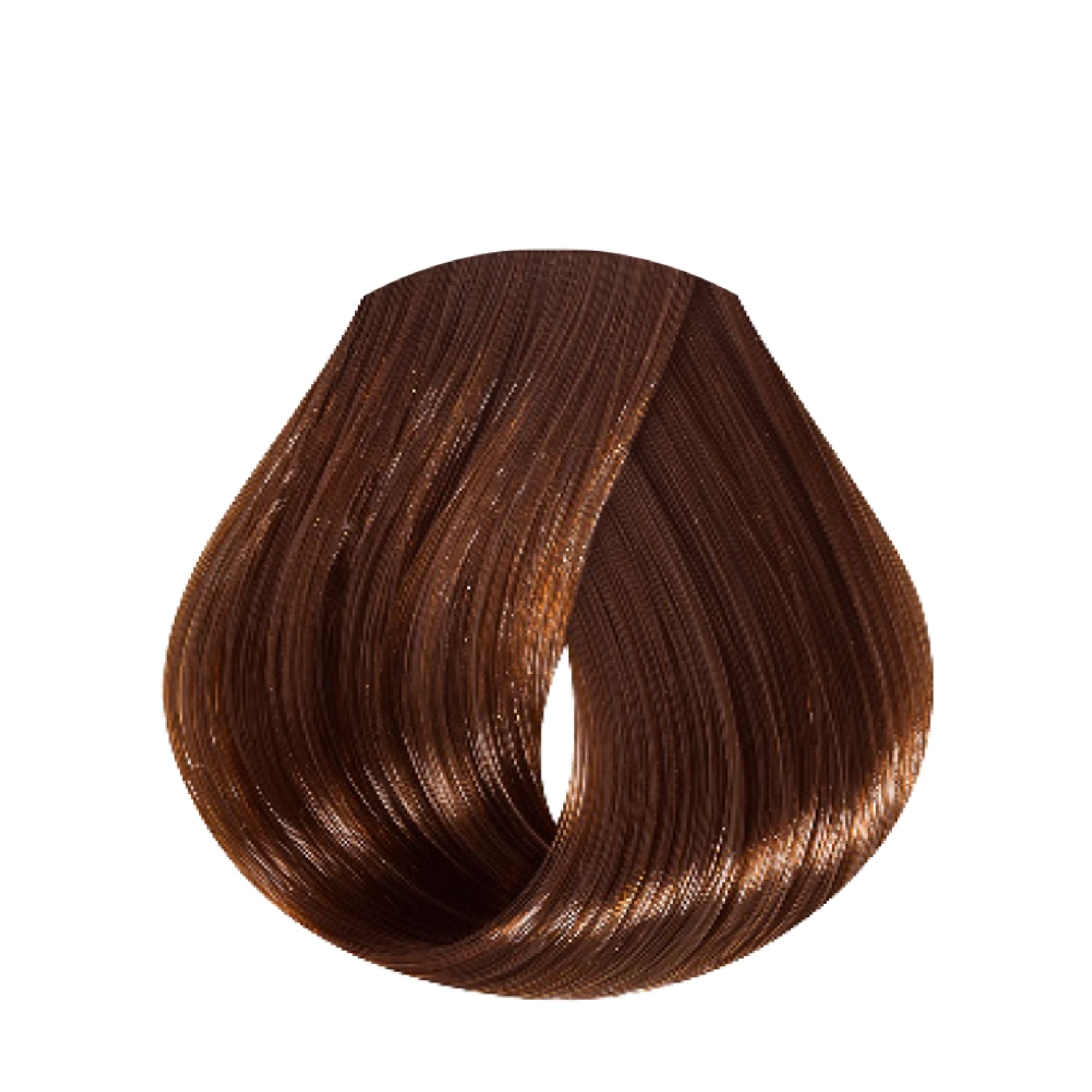 Evo Hue.Verse Permanent Colour 6.84 – Farbergebnis auf Haarsträhne