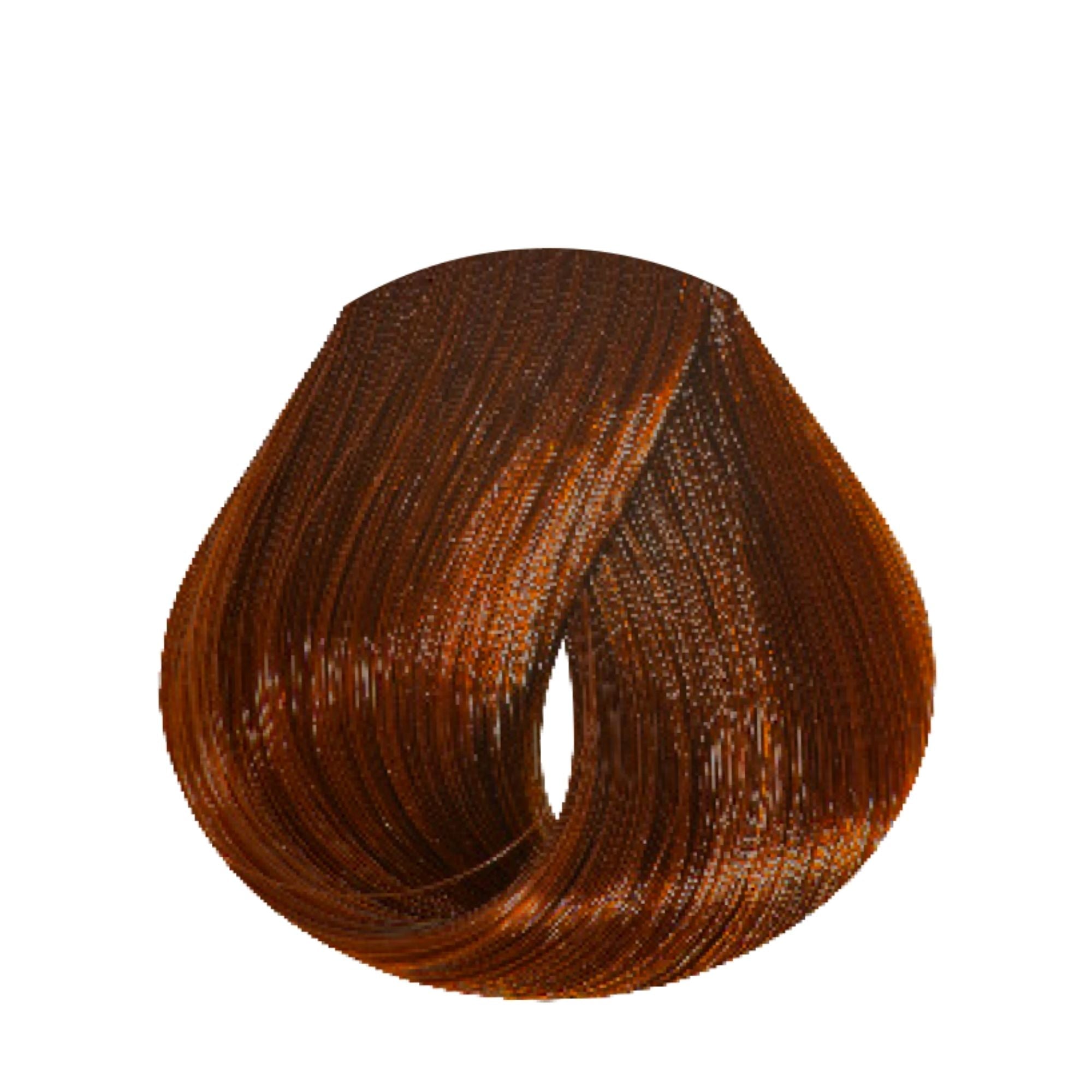 Evo Hue.Verse Permanent Colour 6.4 – Farbergebnis auf Haarsträhne