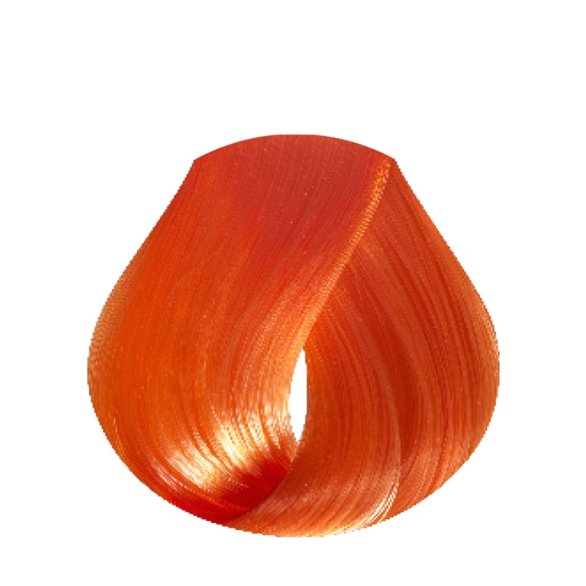 Evo Hue.Verse Permanent Colour 7.44 – Farbergebnis auf Haarsträhne