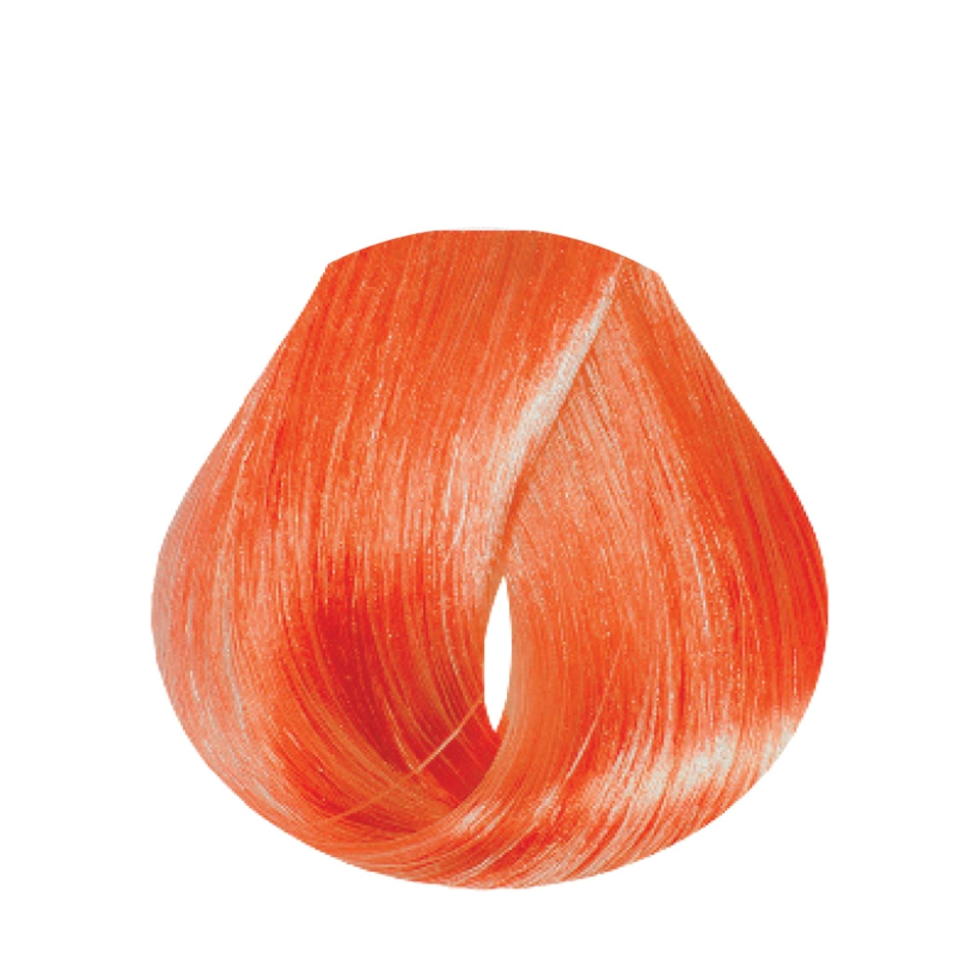 Evo Hue.Verse Permanent Colour 8.44 – Farbergebnis auf Haarsträhne