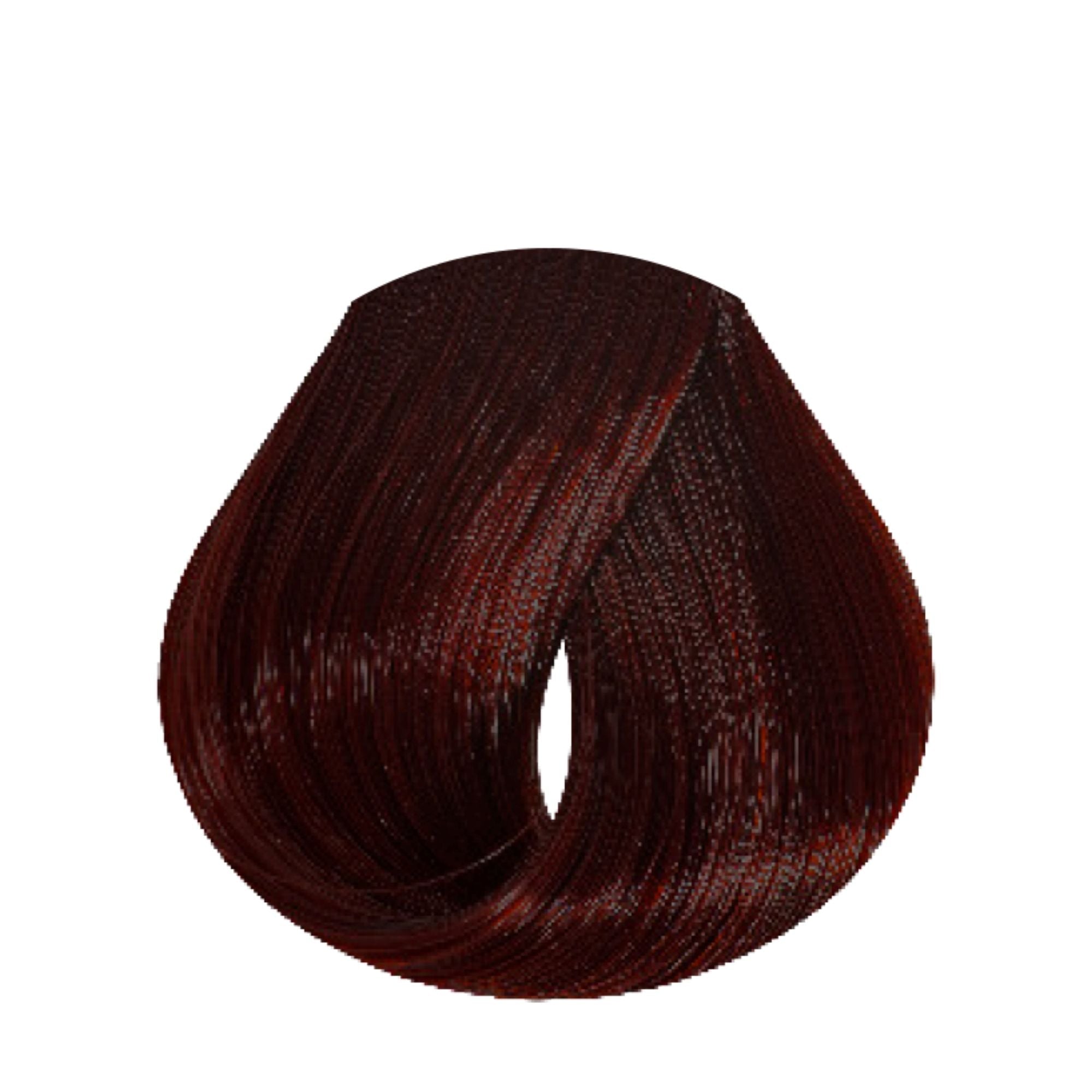 Evo Hue.Verse Permanent Colour 4.5 – Farbergebnis auf Haarsträhne