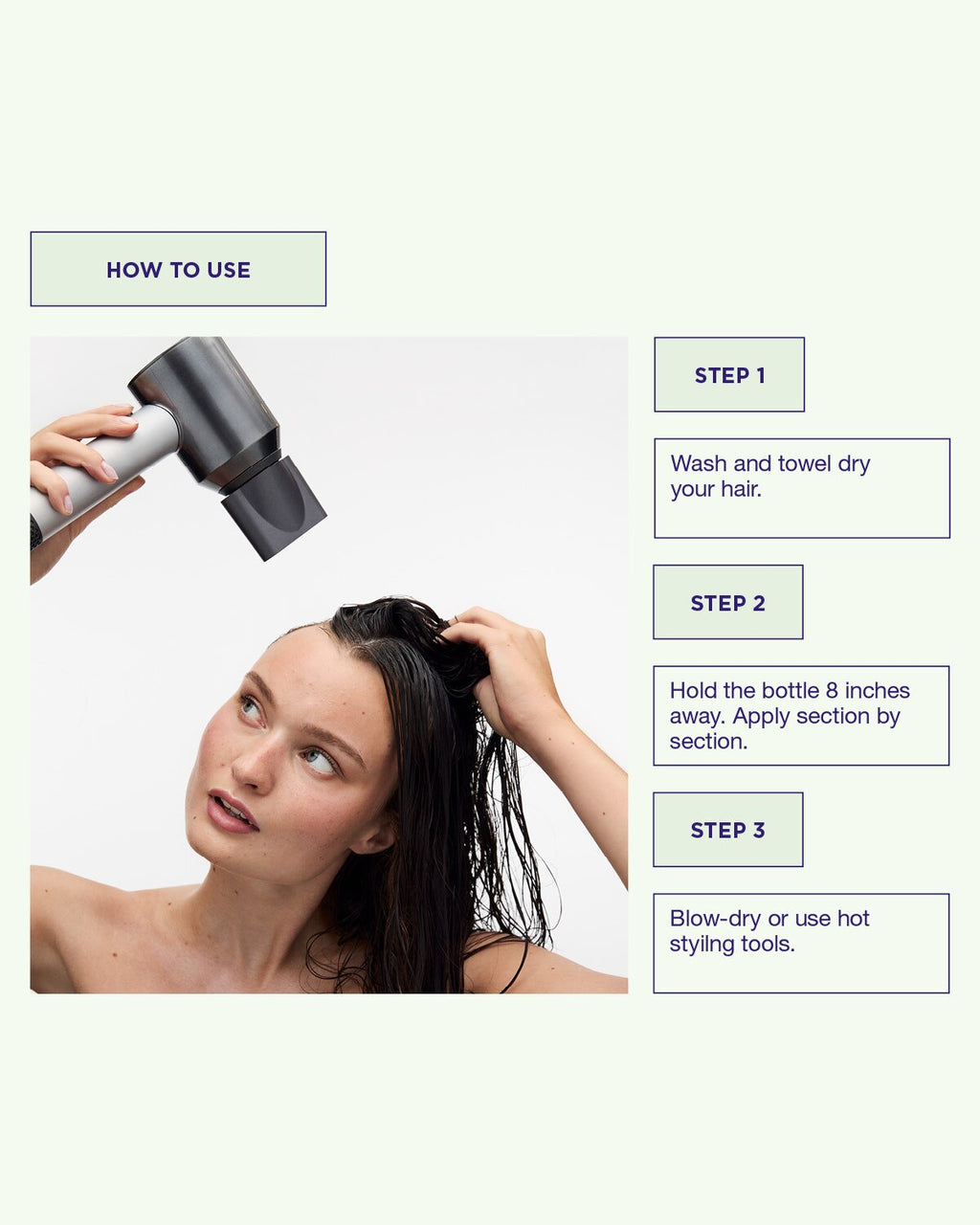 Maria Nila Quick Dry Heat Spray 150ml – Anwendung