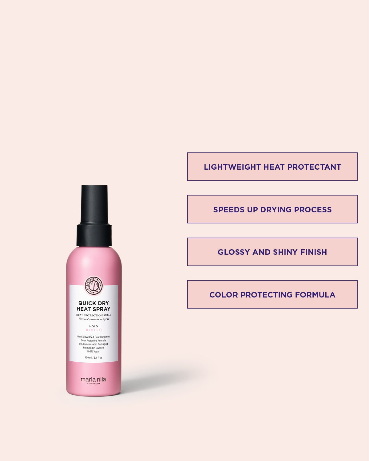 Maria Nila Quick Dry Heat Spray 150ml – Vorteile