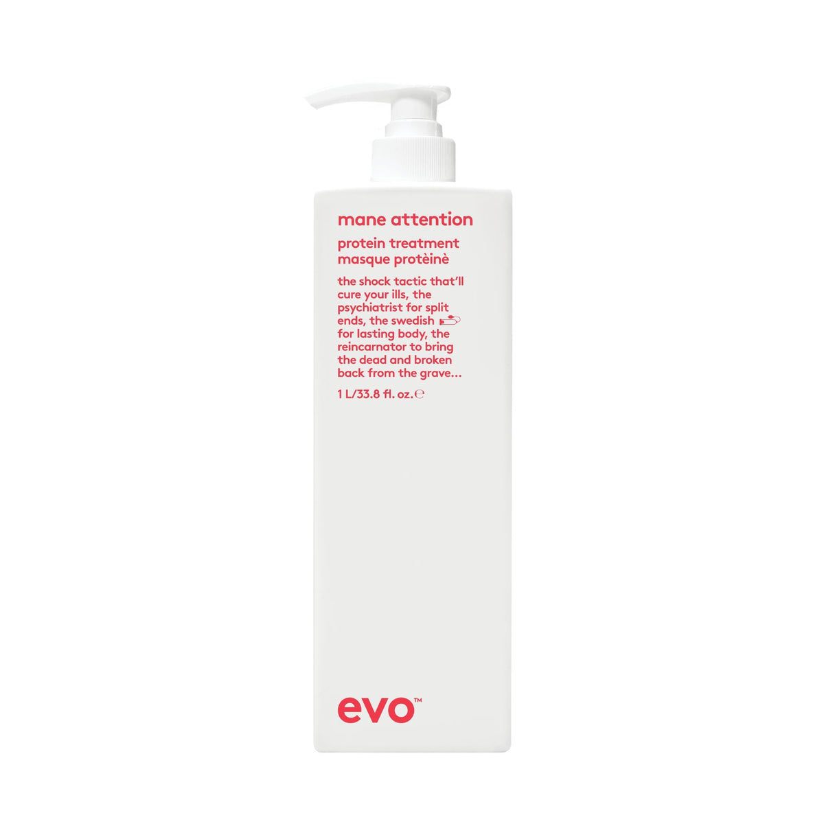 evo Mane Attention Protein Treatment 1000 ml Salongröße