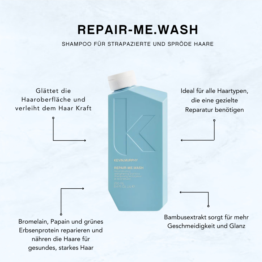 REPAIR-ME.WASH: Shampoo für strapazierte Haare und seine Wirkstoffe